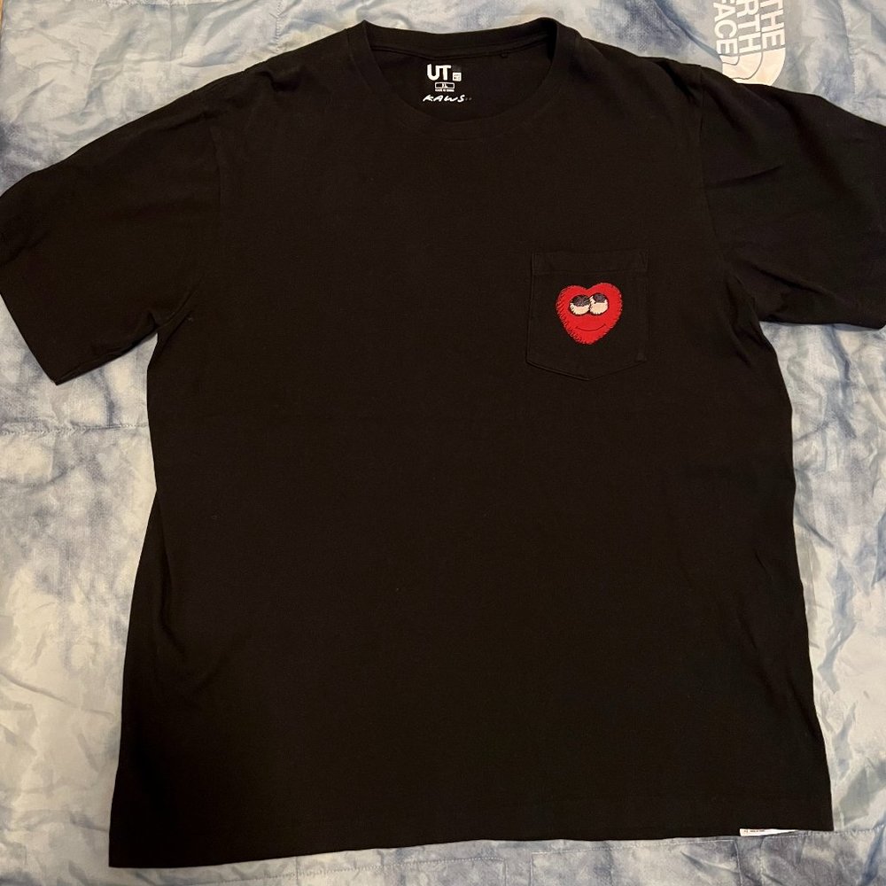 KAWS x Uniqlo Heart Pocket Tee